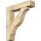 Ekena Millwork Funston Block Rough Sawn Bracket w/ Offset Brace, Douglas Fir, 8"W x 36"D x 40"H BKT0806X36X40FST05RDF - alternate 1